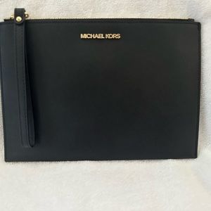 Michael Kors black wristlet